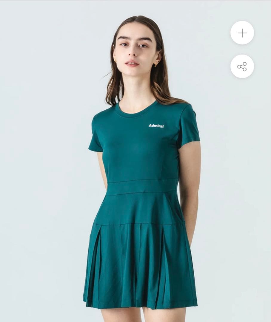 新作　アドミラル　テニスウェア　ワンピース　グリーン