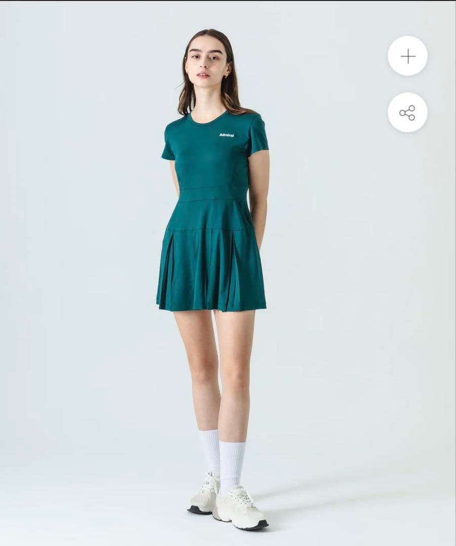 新作　アドミラル　テニスウェア　ワンピース　グリーン