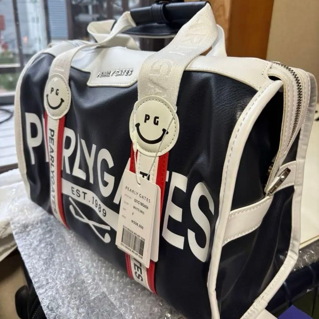 PEARLY GATES PGキャディバッグ 黒/白/赤