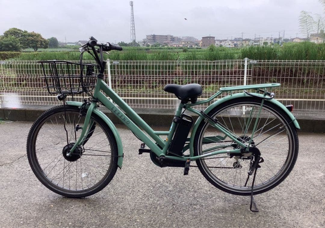 電動アシスト自転車 ASFAT266KDZ-DK 26インチ 丸石