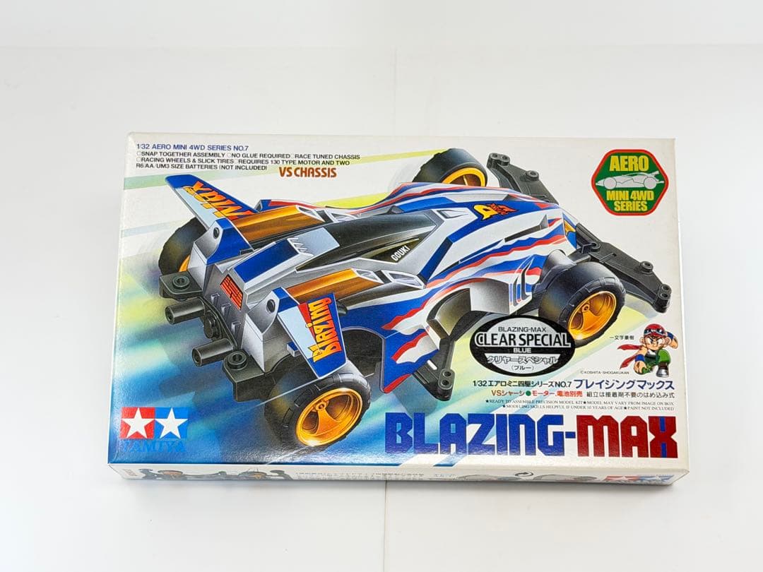 【未組立】【限定】ミニ四駆　ブレイジングマックス　クリヤースペシャル（ブルー）