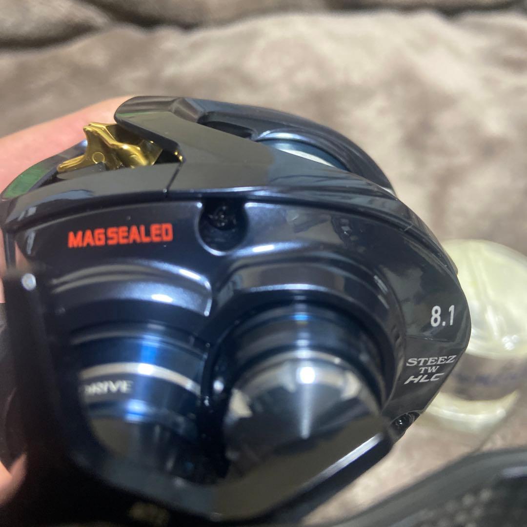 【美品、一誠PEスプールセット】スティーズTW ＨＬＣ 8.1 左巻き