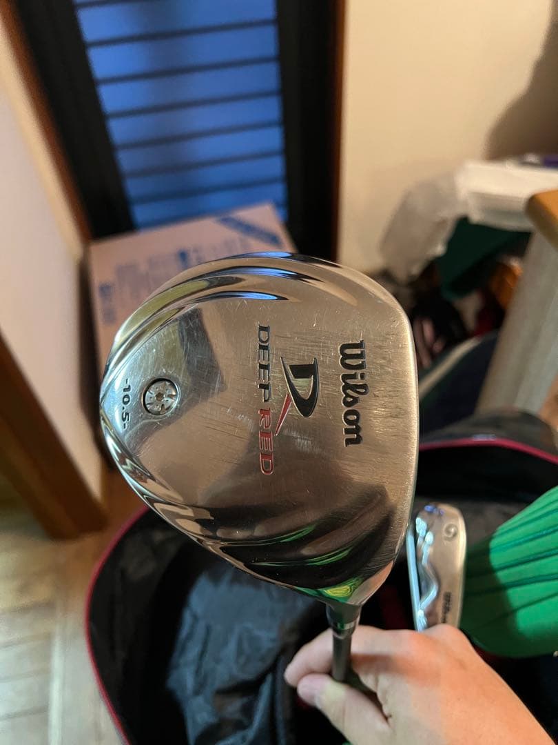 Wilson DEEP RED ゴルフバッグ アイアンセット付き