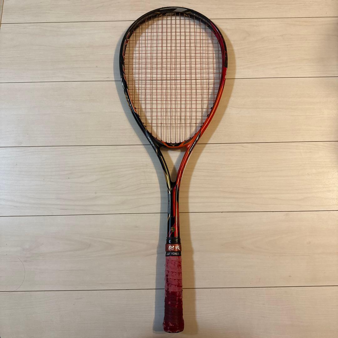 L-ZERO 軟式テニスラケット 赤/黒