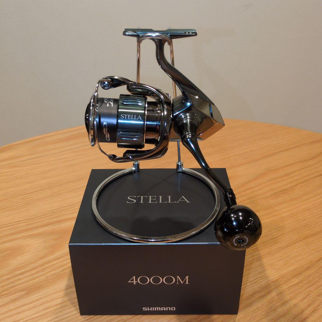 シマノ　22ステラ4000M (ゴメクサスパワーハンドル装着)