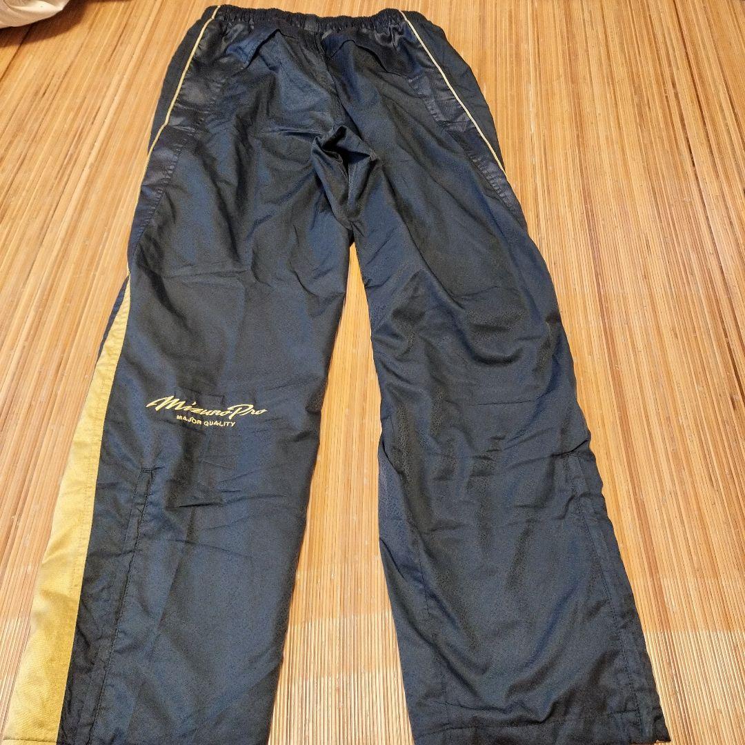 Mizuno Pro 野球ウェア セット Lサイズ ネイビー/ゴールド