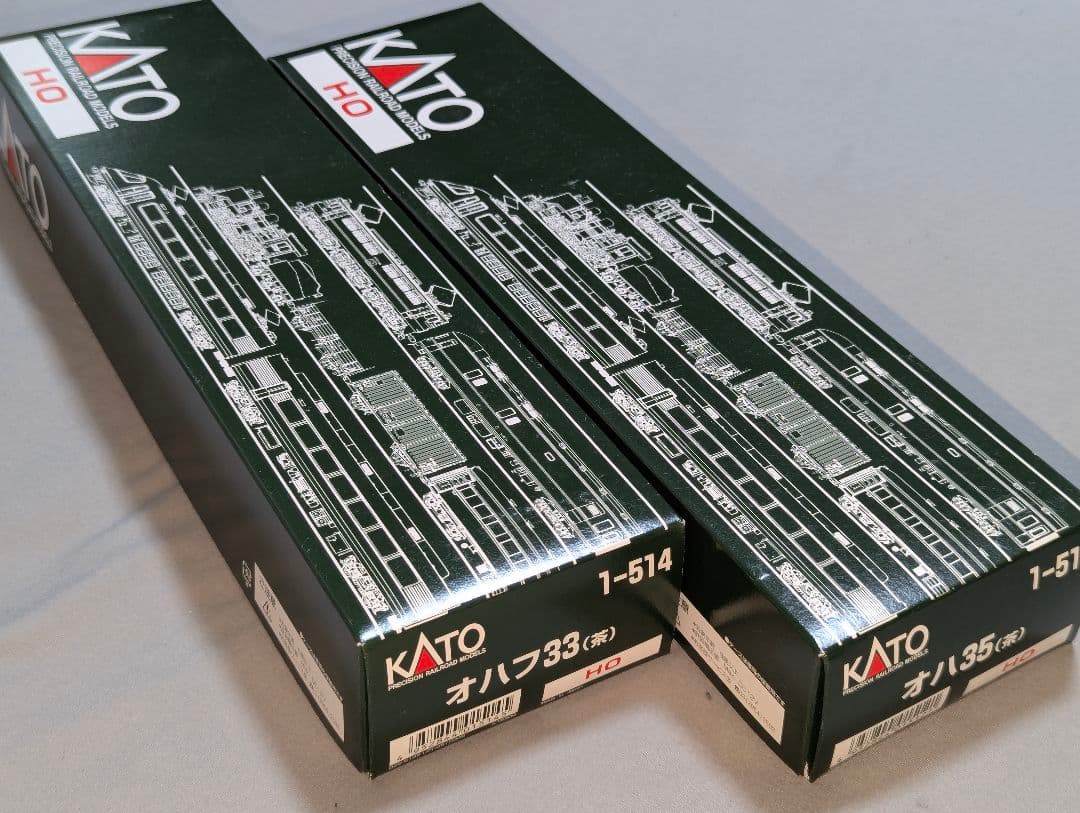 KATO　オハ35　オハフ33 (茶)　【1-512　1-514】　HOゲージ