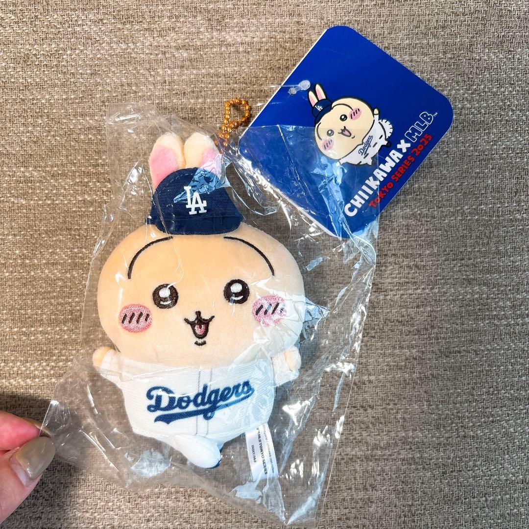 [3点セット] ちいかわ オタ活うさぎマスコットMLB TOKYO SERIES