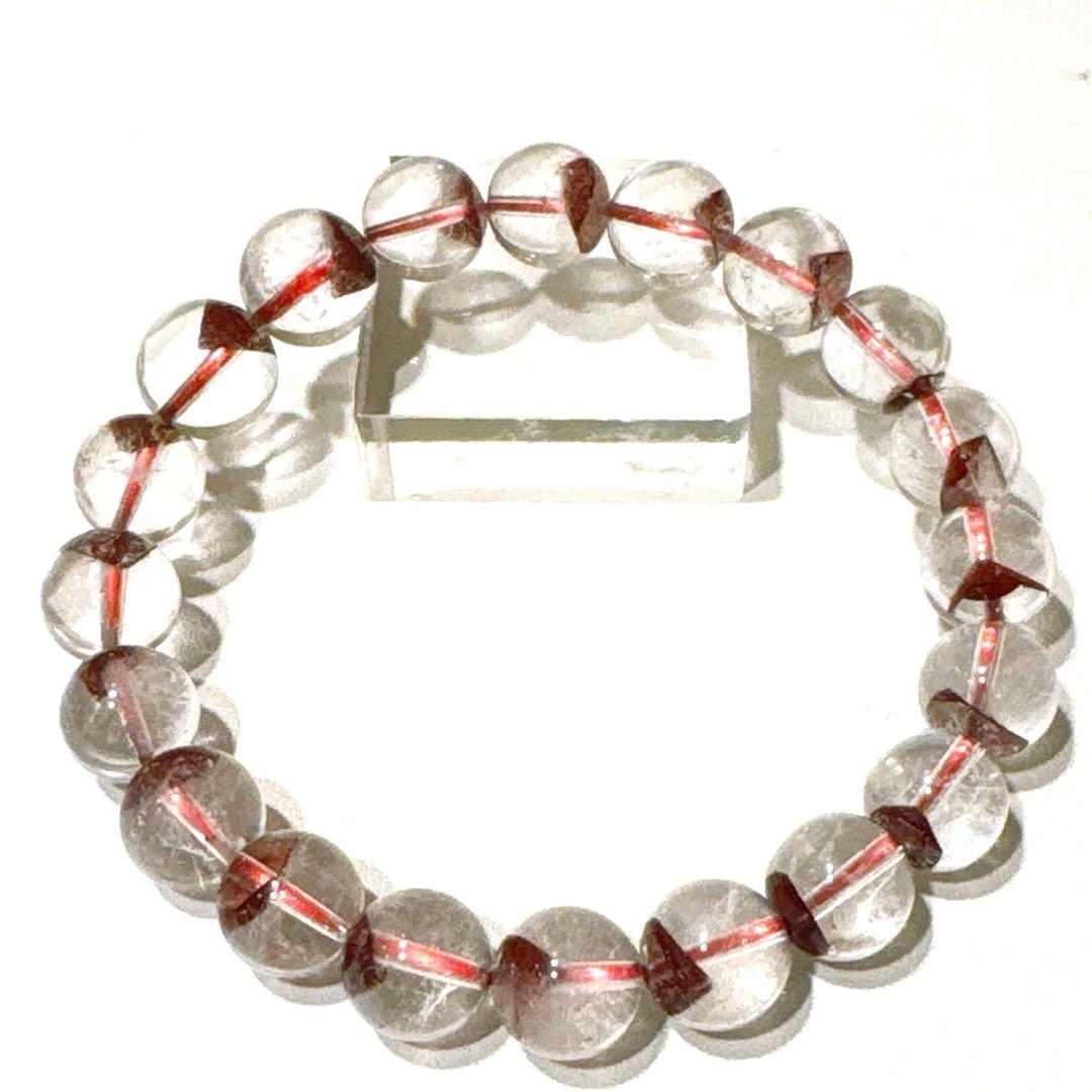 美品【10.4ミリ レッドファントムブレスレット】—美しい一品