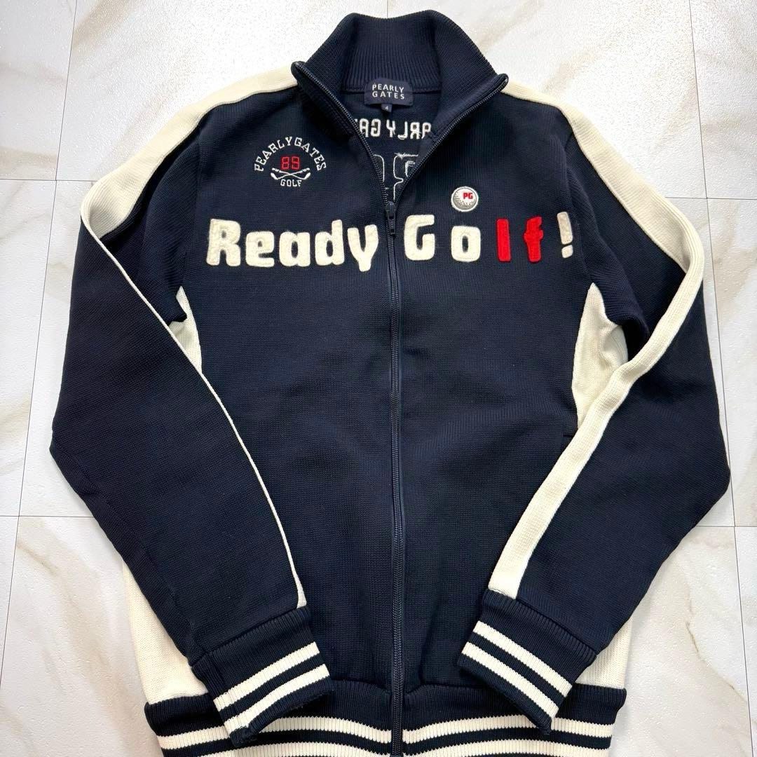 PEARLY GATES ドライバーズニット 刺繍ロゴ ゴルフ メンズ M