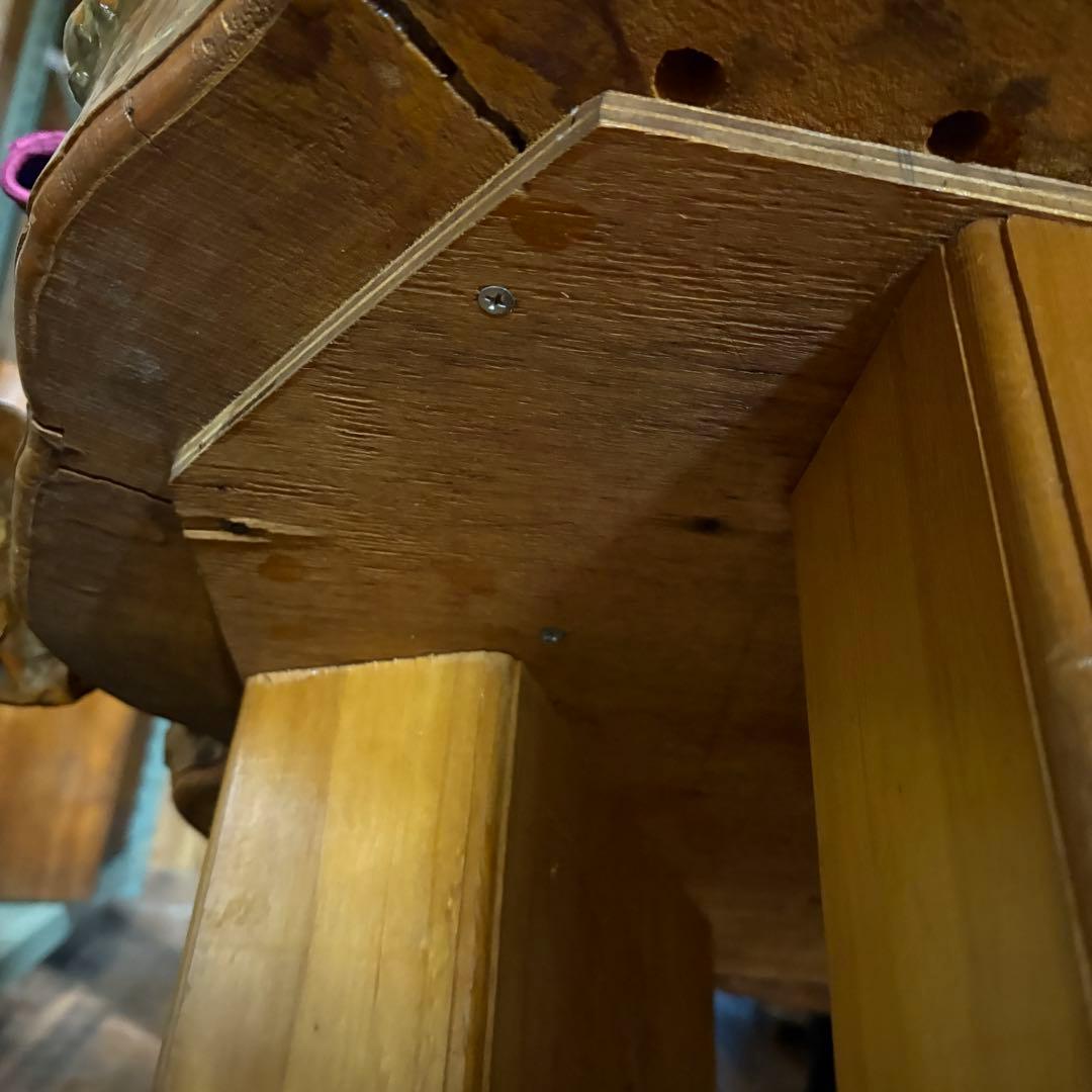 ②送料設置込み　丸太　切り株　ダイニングテーブル　　おそらく欅