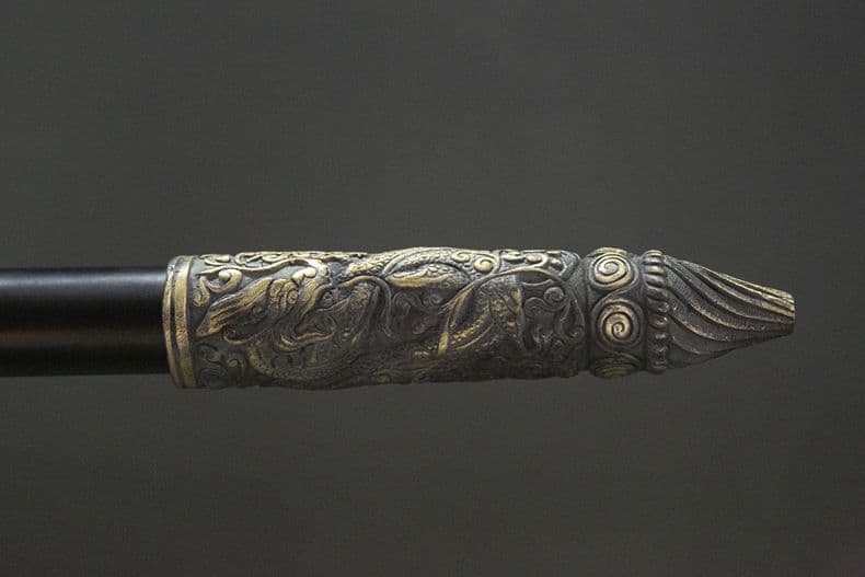 【リンドウ】趙雲 古兵器 武具 覇王銃 槍 冷兵器 手鍛造打 護身工具 装飾用