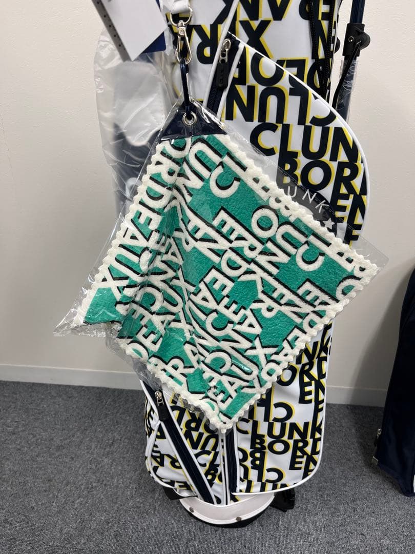 【新品】クランク ゴルフ キャディバッグ スタンド式 7型 軽量 撥水 WHT