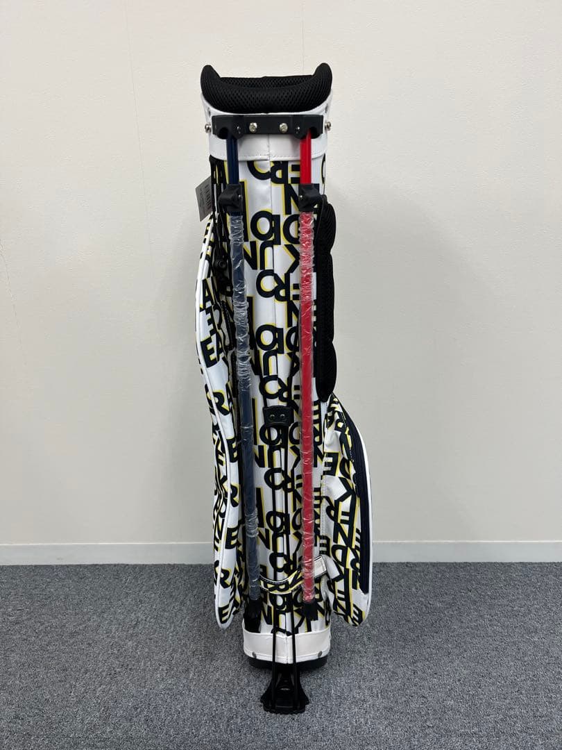 【新品】クランク ゴルフ キャディバッグ スタンド式 7型 軽量 撥水 WHT