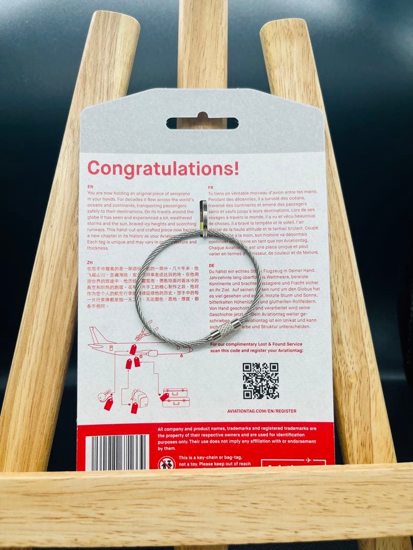 AVIATIONTAG B737 JET2 機体再生 キーホルダー