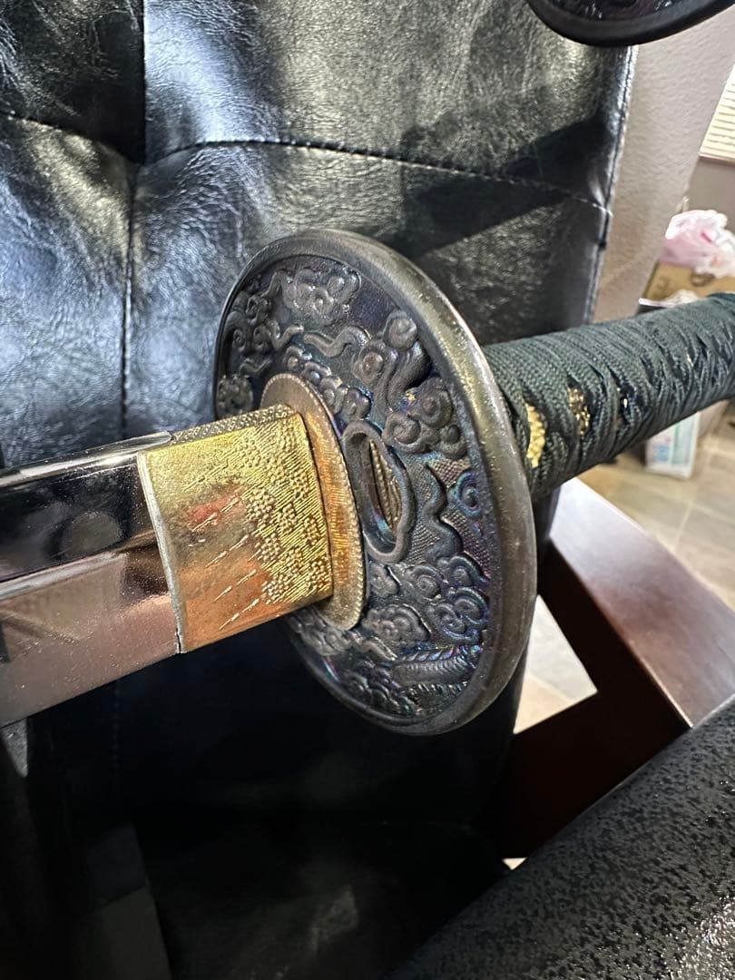 観賞用　模造刀　飾り台付