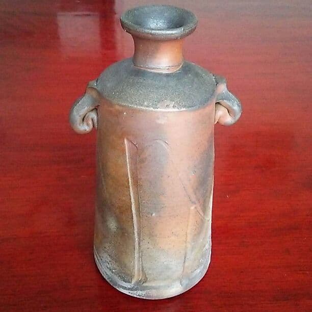 【新品・未使用】備前焼 一輪挿し 松井浩之 作【送料込】