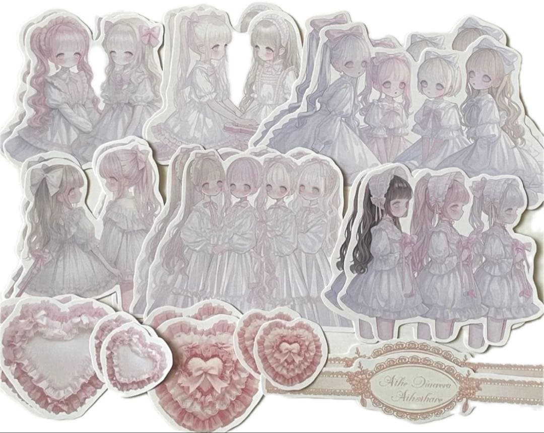 K-588-1 ☆1点限定☆コラージュ素材 コラージュシート カット素材 女の子