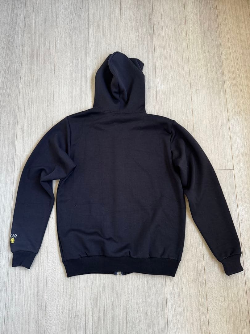 PEARLY GATESダンボール フルジップフーディ新品　ネイビー