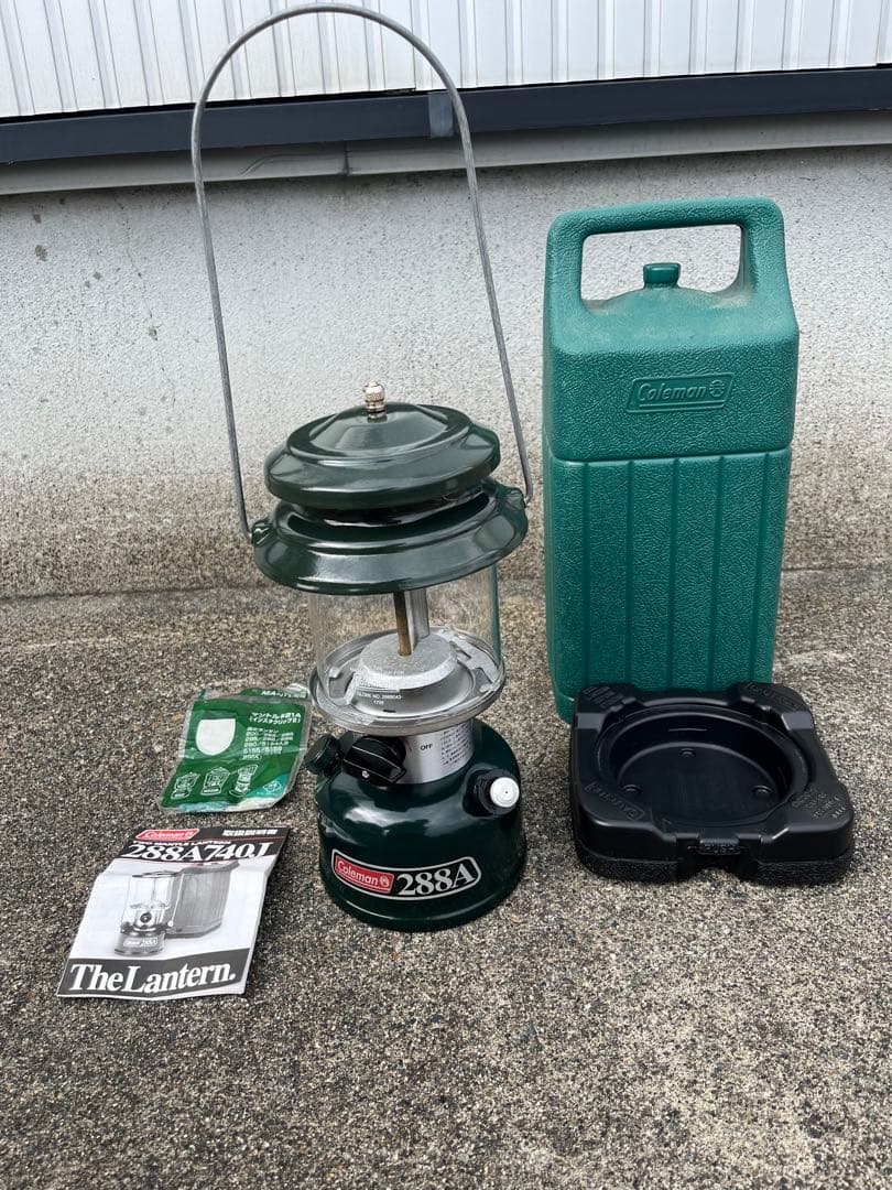 Coleman 288A ランタン グリーン 付属品あり