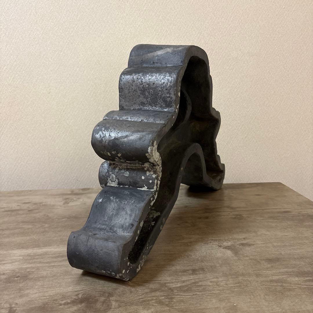 珍品　特大　古鬼瓦　郵便局紋　魔除け　アンティーク　昭和