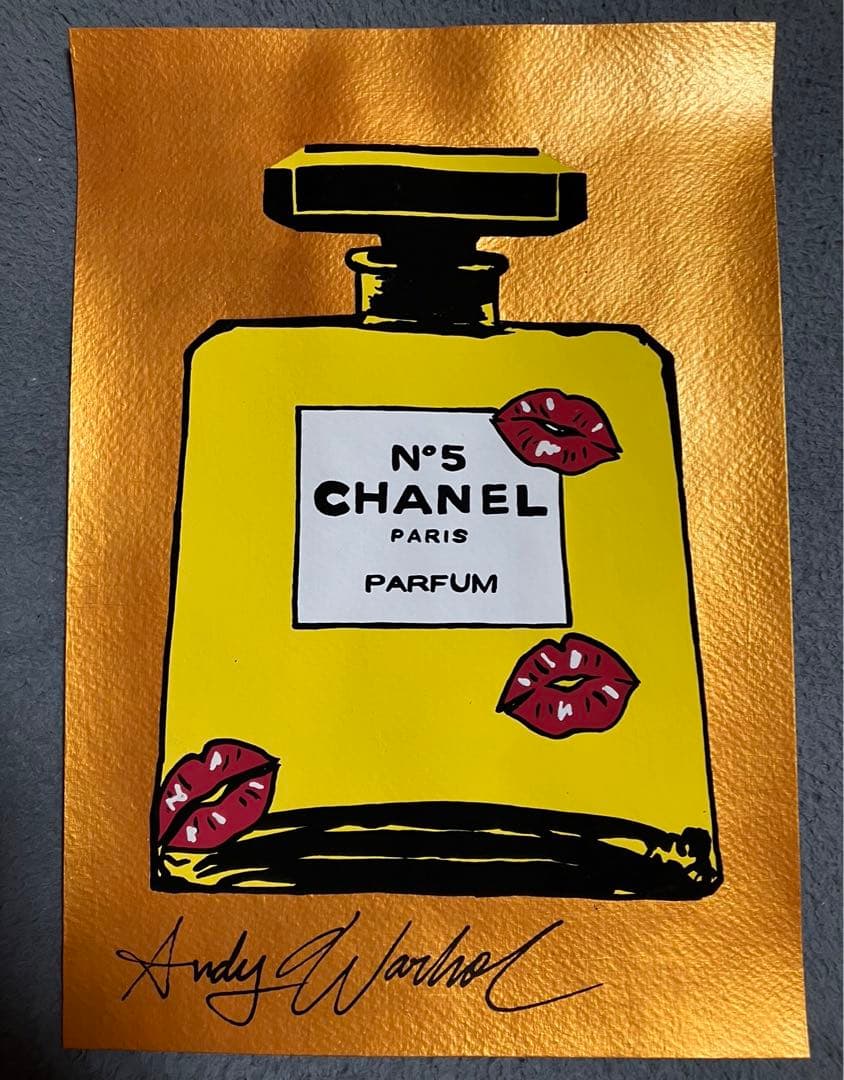 アンディウォーホル　水彩画　1  ブランドオマージュ