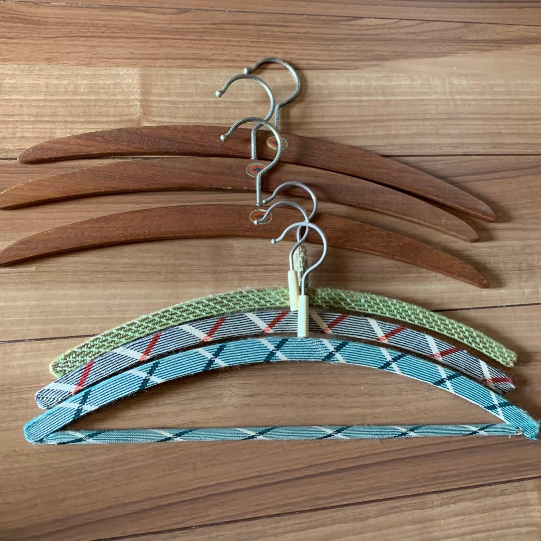 ビンテージ　アンティーク　スウェーデン　チークハンガー　北欧　セット