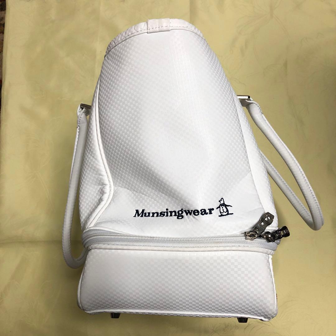 Munsingwear ゴルフバッグ (ホワイトボストンとカートバックのセット)