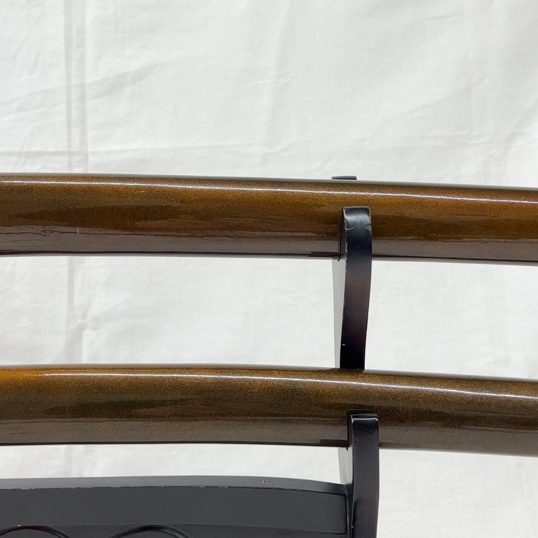 【模造刀】二本差し 太刀 脇差 龍鍔 茶色鞘 日本刀