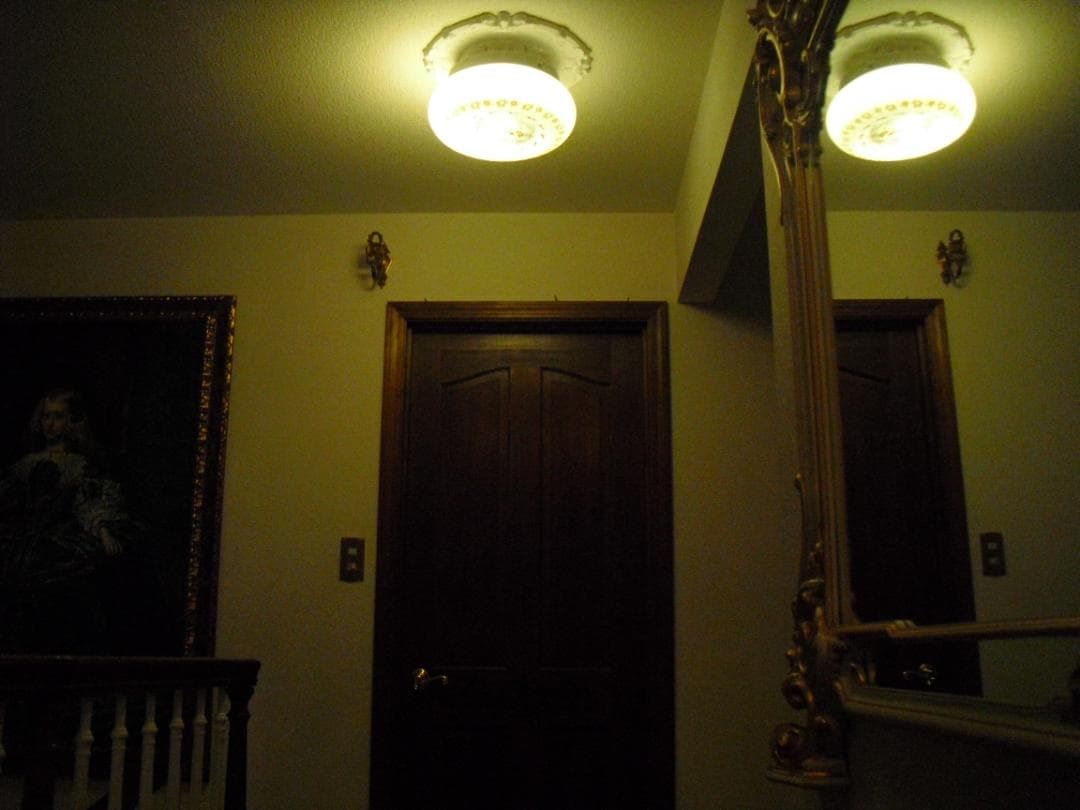 フランスアンティーク☆天井照明器具☆名画 フラゴナール「ぶらんこ」直径36㎝