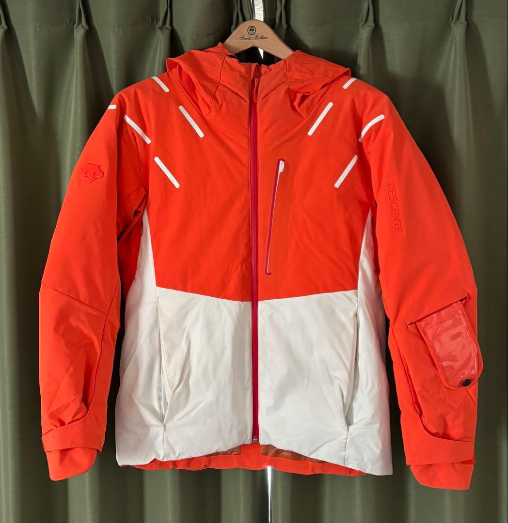 DESCENTE S.I.O.concept スキーウェア L オレンジ／白