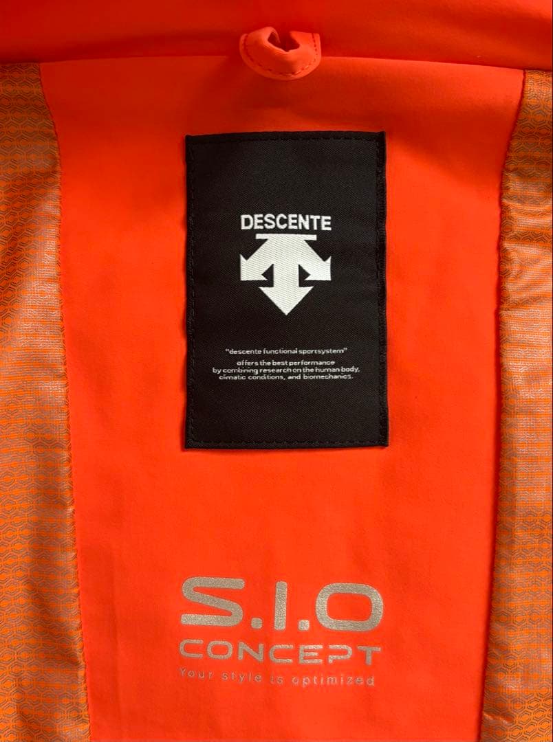 DESCENTE S.I.O.concept スキーウェア L オレンジ／白