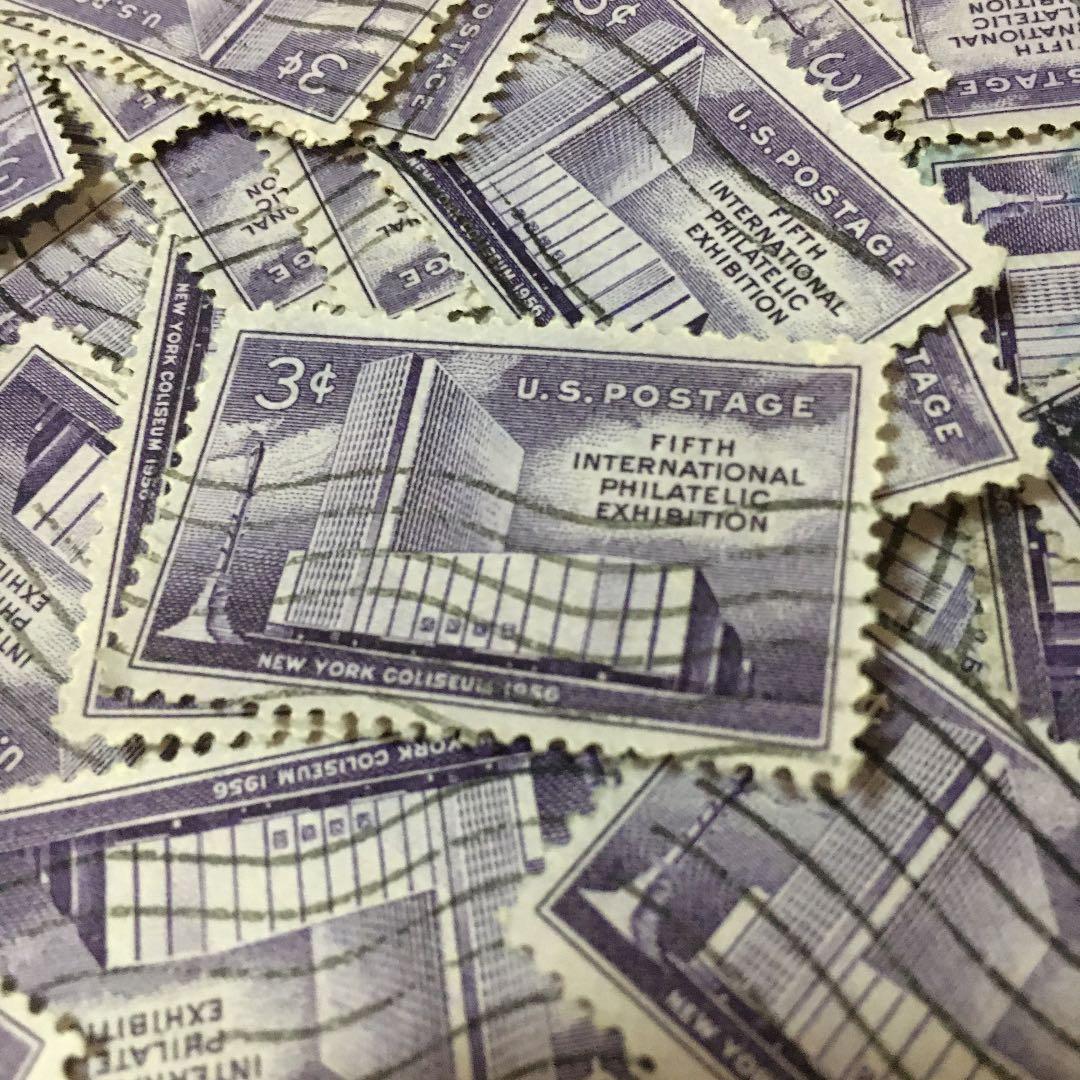 海外切手 建物100枚 同梱250円