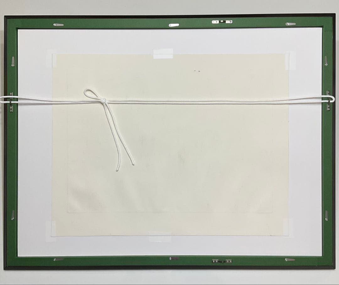 絵画・額・織田義郎・アムステルダム・オランダ・銅版画+手彩色・エッチング・美術品