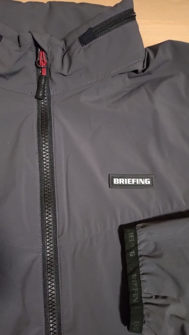 極美品■BRIEFING MS WIND JACKET /M/チャコール
