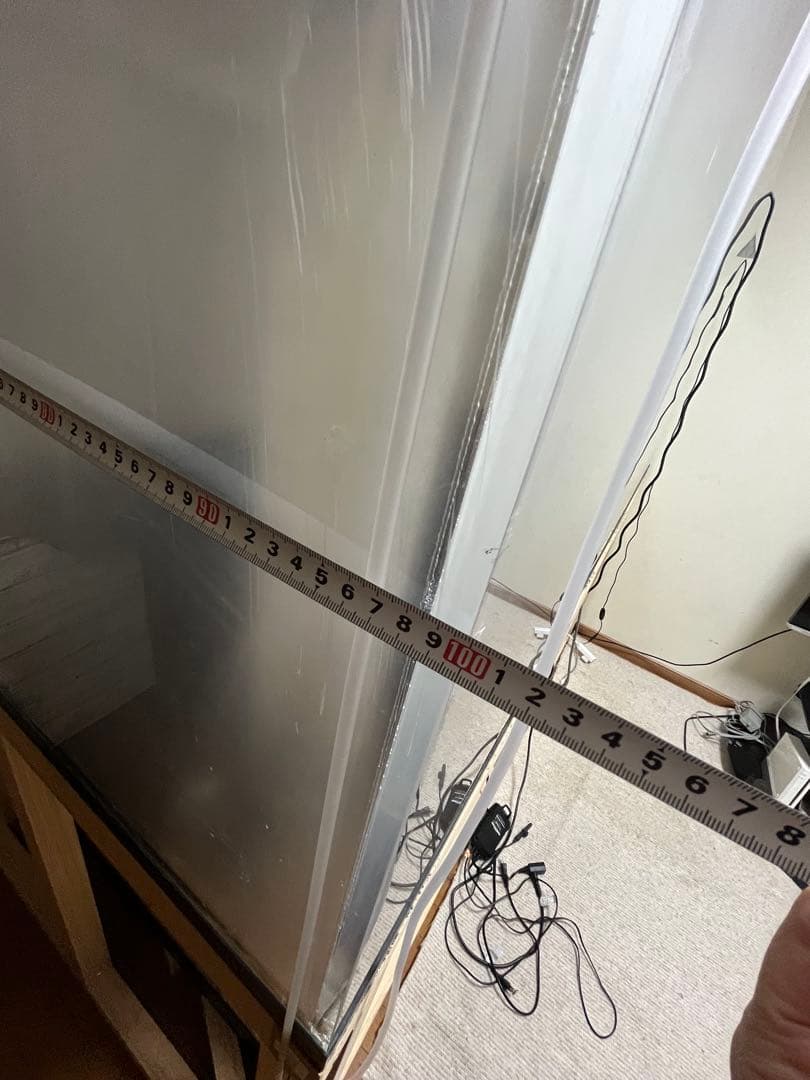 大型アクリル水槽 横幅200cm縦75 奥行100 自宅まで引取り可能な方限定