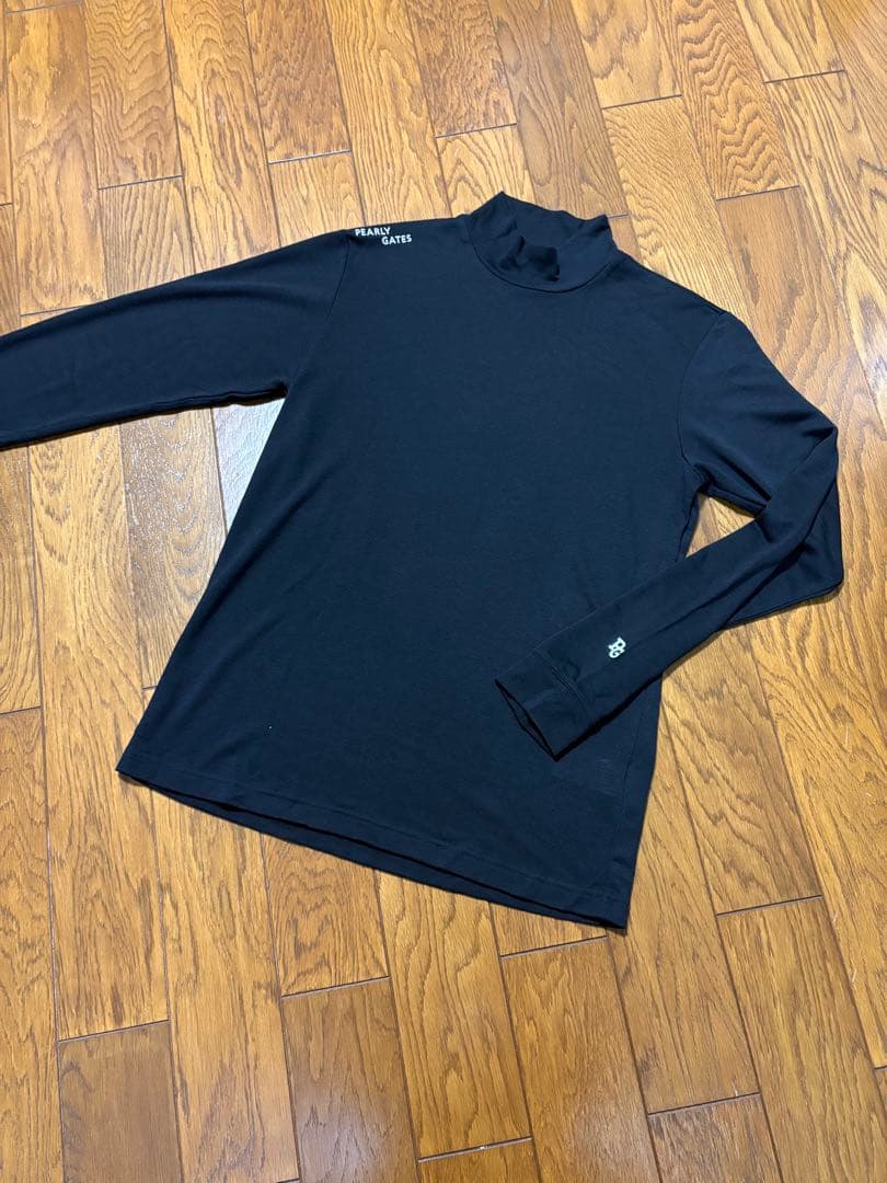上質！パーリーゲイツPEARLYGATESゴルフシャツニット　サイズ5 ウール混