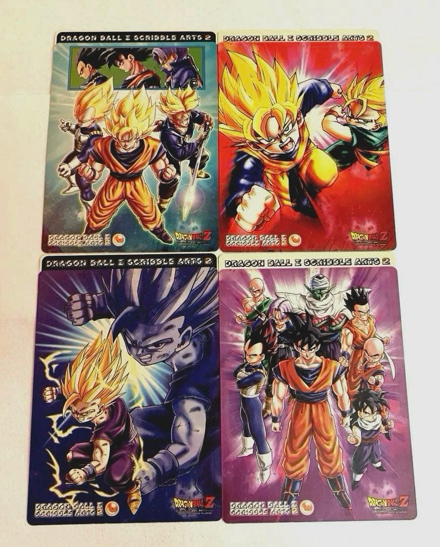 【希少】ドラゴンボールＺ　スクリブルアーツ1・2全種　大阪万博ポストカード全種
