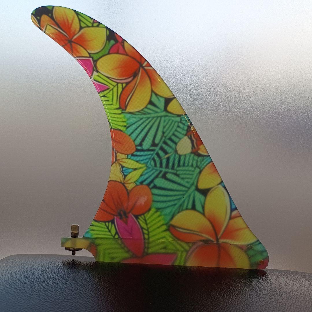 10インチ　アートグラス　センターフィン　シングルフィン　ロングボード