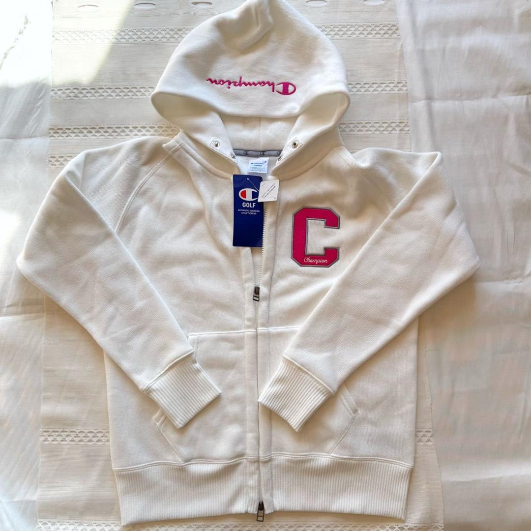 新品未使用　チャンピオン ゴルフ パーカー　フードパーカー　 L 　裏起毛