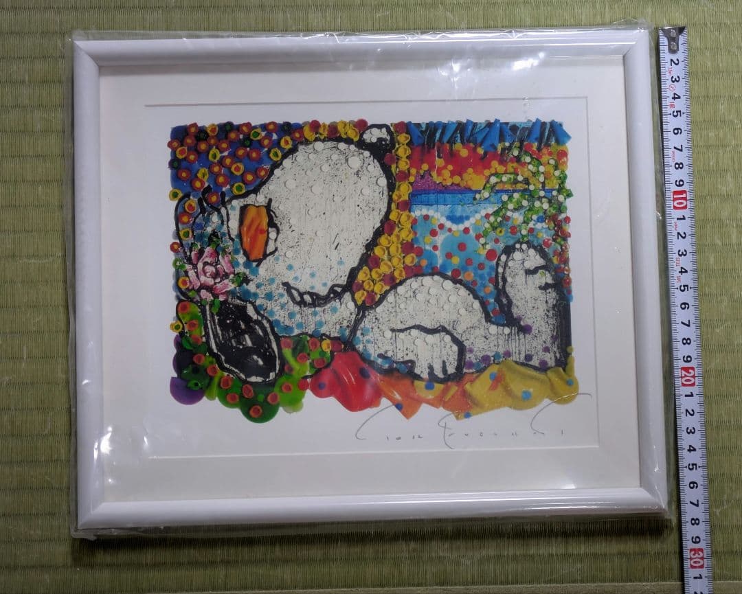 スヌーピー　トムエバハート　リトグラフ