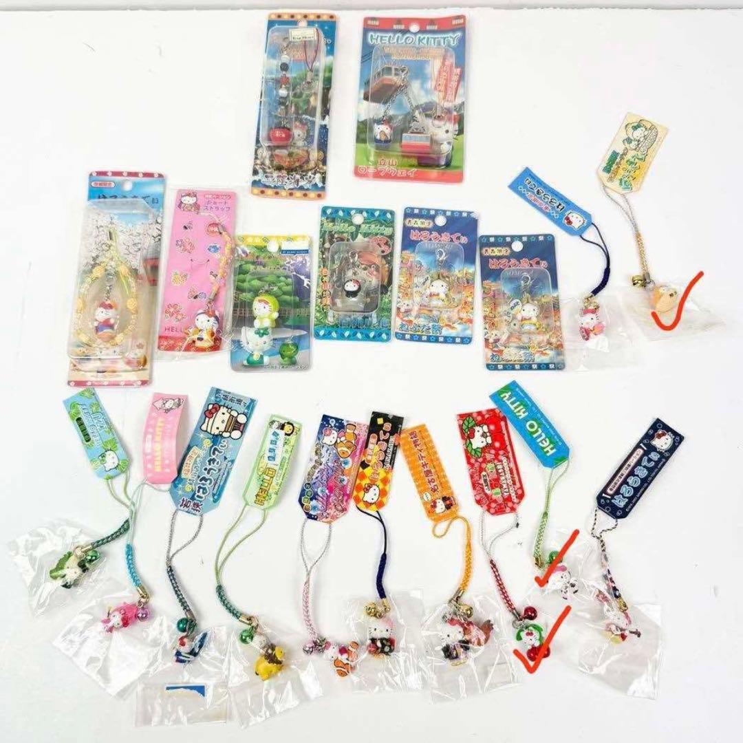 ご当地キティ ストラップ まとめ 根付 ハローキティ キーホルダー 123点