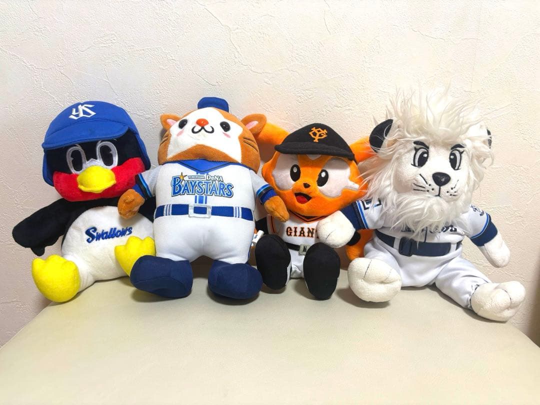 野球チームマスコットぬいぐるみセット