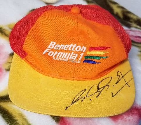 シューマッハ　ミハエル・シューマッハ　直筆サイン　サイン　帽子　実使用