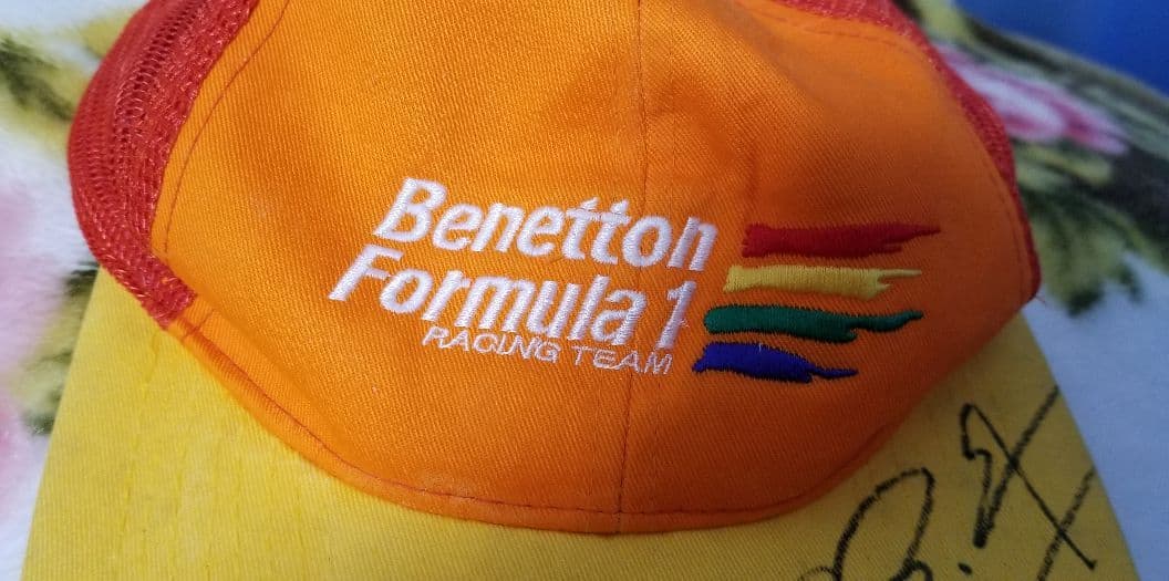 シューマッハ　ミハエル・シューマッハ　直筆サイン　サイン　帽子　実使用