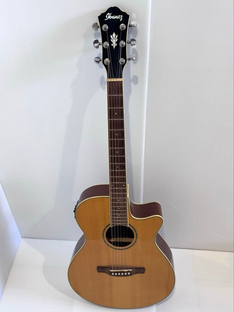 Ibanez ケース付き エレアコ、エレクトリックアコースティックギター