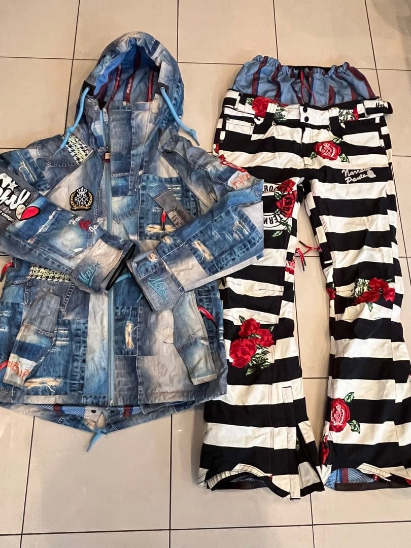 マウンテンロックスター S 上下セット スノーボードウエアー