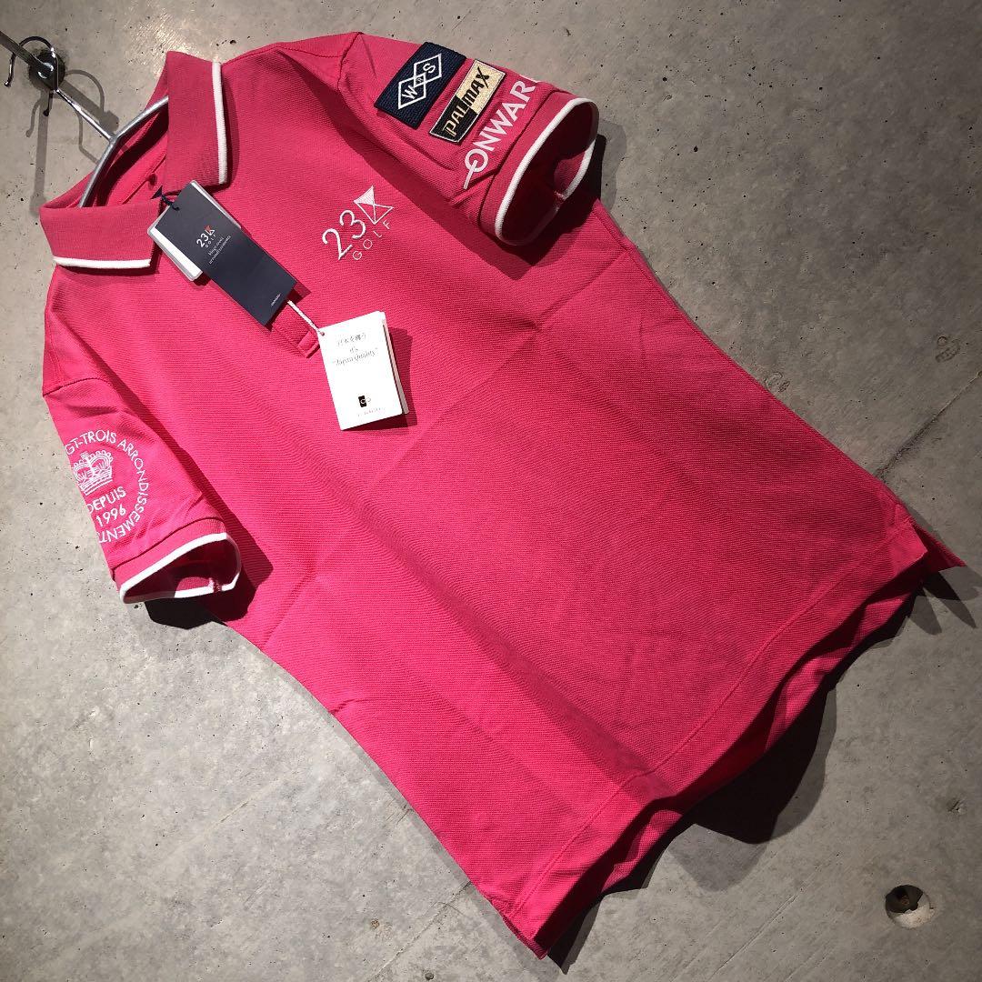 超入手困難 プロ仕様スポンサー契約モデル 新品 23区GOLF ポロシャツ