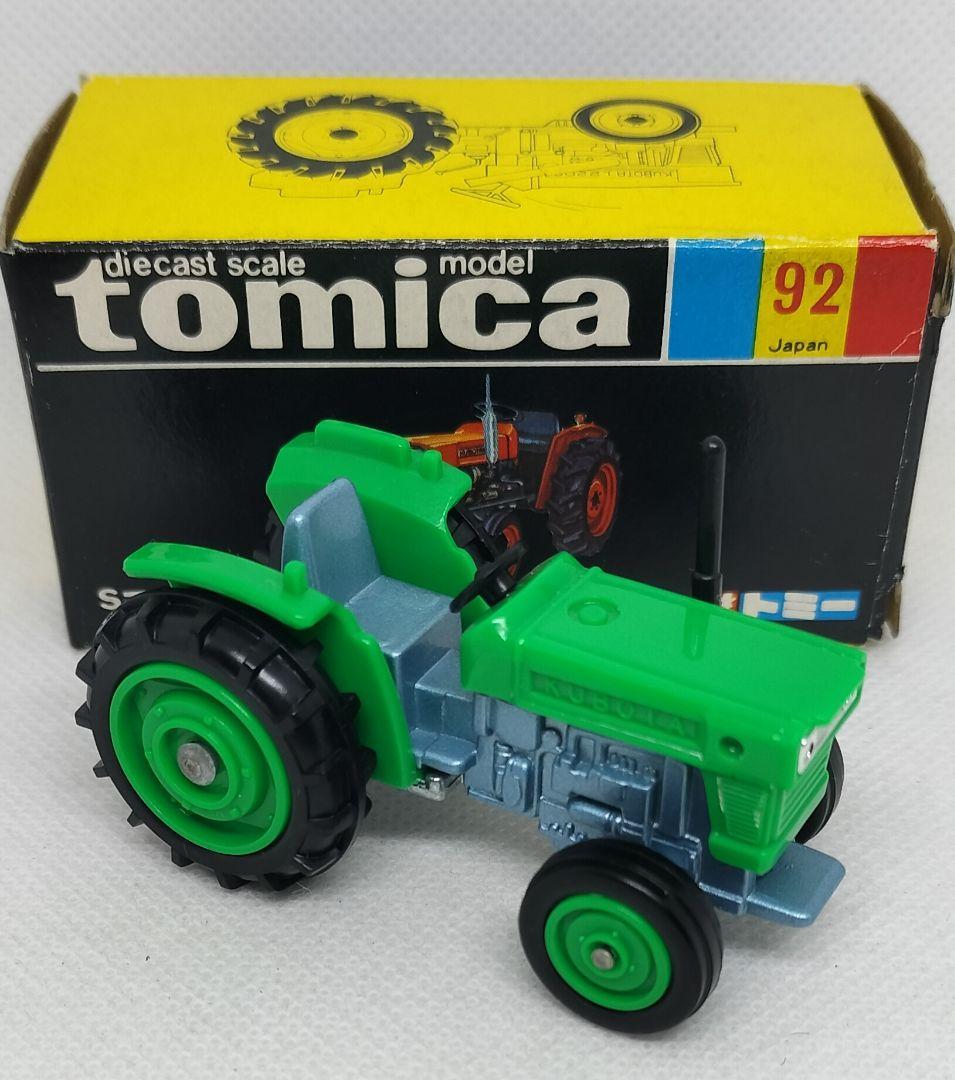 《黒箱トミカ92-1-9》クボタトラクター【北米輸出用】レア未使用美品箱フタ痛み