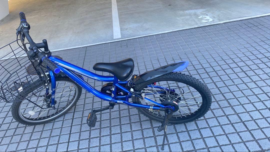 引き取り限定⭐︎青いキッズ自転車 20インチ